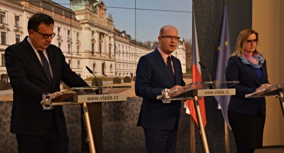 Tisková konference po jednání vlády, 25. ledna 2016.