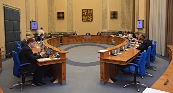 Před jednáním vlády, 5. dubna 2017.