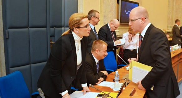 Před jednáním vlády, 7. ledna 2015. 