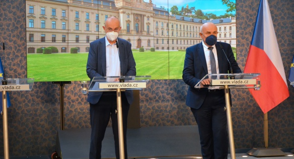 Tisková konference po zářijovém jednání Rady vlády pro výzkum, vývoj a inovace, 3. září 2021.