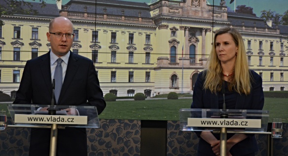 Tisková konference po jednání vlády, 24. dubna 2017.