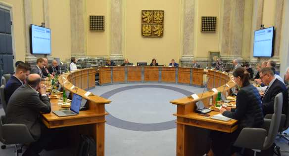 Rada pro výzkum, vývoj a inovace se opět sešla ve Strakově akademii, 31. března 2023.