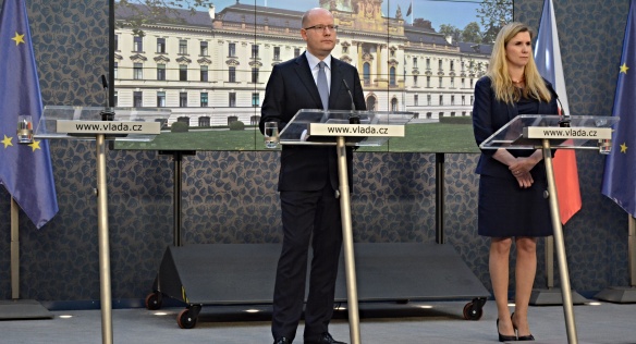 Tisková konference po jednání vlády, 24. dubna 2017.