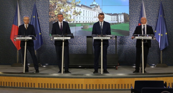 Tisková konference po jednání Stálého výboru pro výstavbu nových jaderných zdrojů, 13. listopadu 2019.