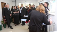 Premiér Bohuslav Sobotka navštívil Domov Jeřabina v Pelhřimově, 10. října 2015.