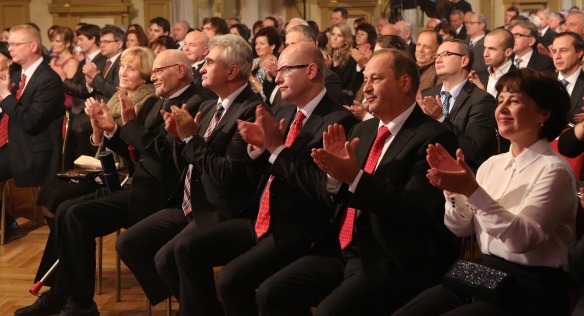 Členové vlády předali ocenění Česká hlava 2014, 27. listopadu 2014.