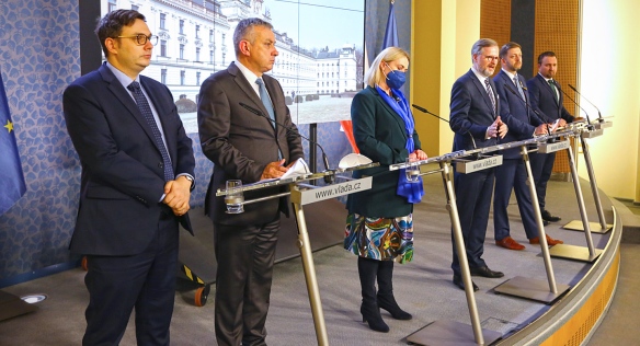 Tisková konference po jednání vlády, 2. března 2022.