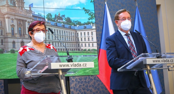 Press conference after the extraordinary meeting of the government, 21 May 2021.
