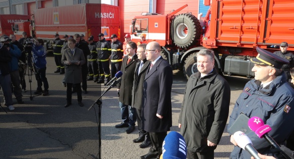 The Czech Republic dispatched a convoy with humanitarian aid for Ukraine, 16 February 2015.