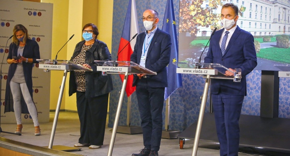 Tisková konference po jednání vlády, 2. listopadu 2020