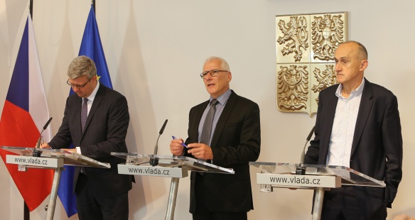 Tisková konference po jednání Rady pro výzkum, vývoj a inovace, 7. srpna 2018
