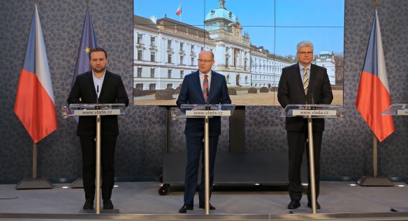 Tisková konference po jednání vlády, 30. ledna 2017.