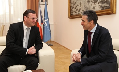 On Monday 12 November 2012, Prime Minister Petr Nečas met NATO Secretary General Anders Fogh Rasmussen.