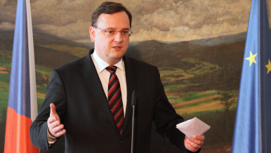 Premiér Petr Nečas 