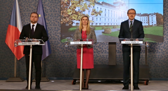 Tisková konference po jednání vlády, 7. listopadu 2016.