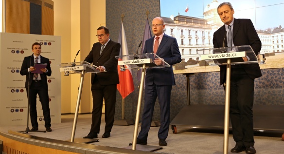 Tisková konference po jednání vlády, 16. listopadu 2016.