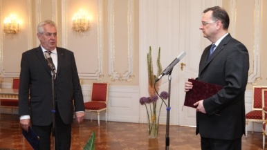On 17th June 2013 at Prague Castle, Prime Minister Petr Nečas submitted his resignation to the President of the Republic and was at the same time authorised to lead the government until a new one is appointed.
