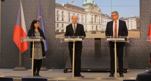 Tisková konference po jednání vlády, 27. února 2017.