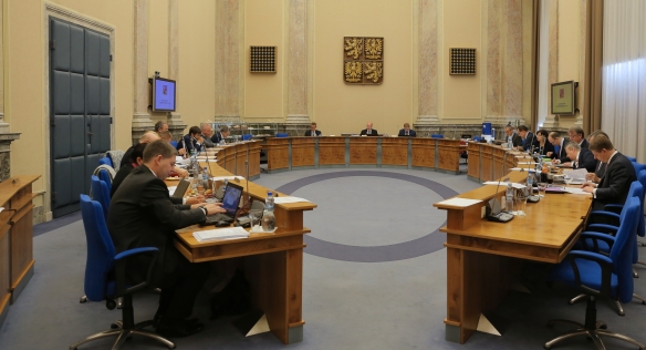 Jednání vlády 28. listopadu 2016 ve Strakově akademii.