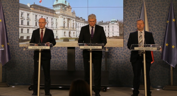 Tisková konference po jednání vlády, 19. prosince 2016.