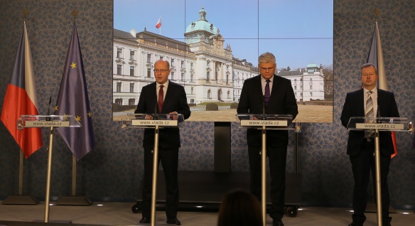 Tisková konference po jednání vlády, 19. prosince 2016.