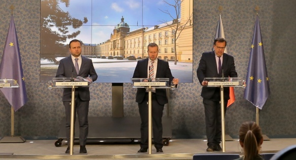Tisková konference po jednání vlády, 16. ledna 2017.