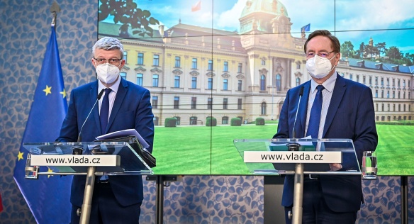Tisková konference po mimořádném jednání vlády, 14. května 2021.