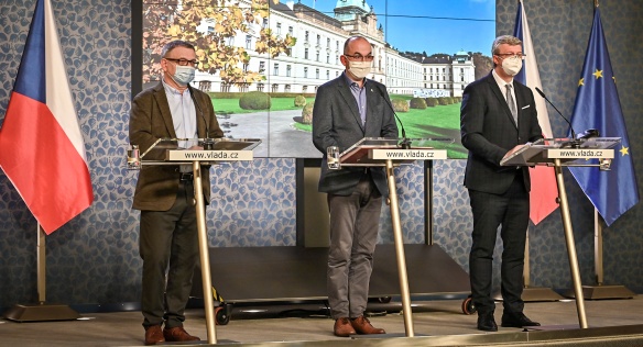 Tisková konference po jednání vlády, 7. prosince 2020.