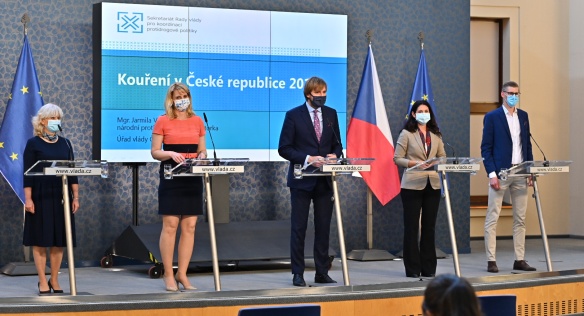Tisková konference k výsledkům šetření o užívání tabákových výrobků, 28. května 2020.