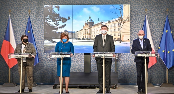 Press conference after the government meeting, 1 February 2021.
