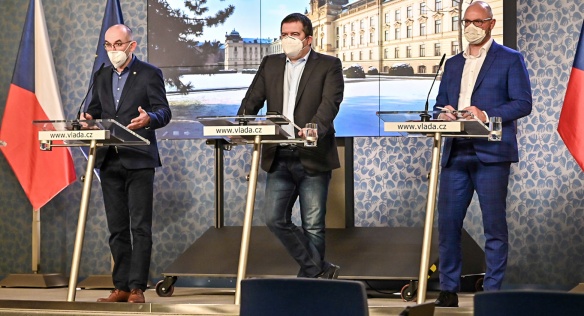 Press conference after the government meeting, 15 February 2021.