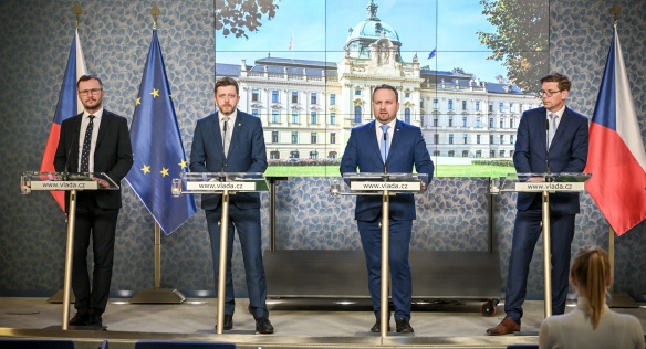 Tisková konference po jednání vlády, 22. února 2023.