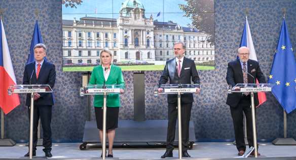 Tisková konference po jednání vlády, 24. května 2023.