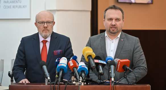 Tisková konference po jednání vlády, 19. dubna 2023.