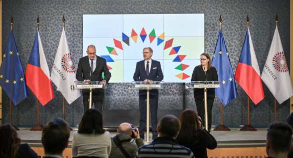 Tisková konference k ukončení českého předsednictví EU, 3. ledna 2023.