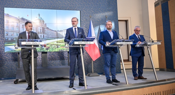 Jednání tripartity se tradičně uskutečnilo v prostorách Strakovy akademie, 10. července 2023.