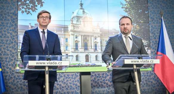 Tisková konference po jednání vlády, 15. března 2023.