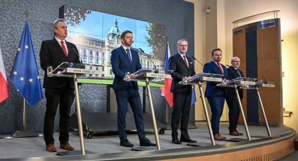 Tisková konference po jednání vlády, 15. února 2023.