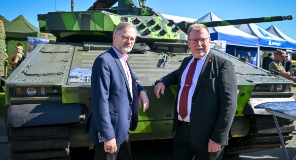 Premiér Petr Fiala zahájil v Ostravě Dny NATO, 16. září 2023.