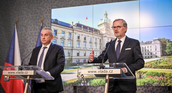 Tisková konference po jednání Vládního výboru pro strategické investice, 21. září 2023.