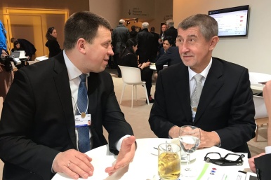Premiér Andrej Babiš jednal s předsedou vlády Estonské republiky panem Jüri Ratasem, 25. ledna 2018.