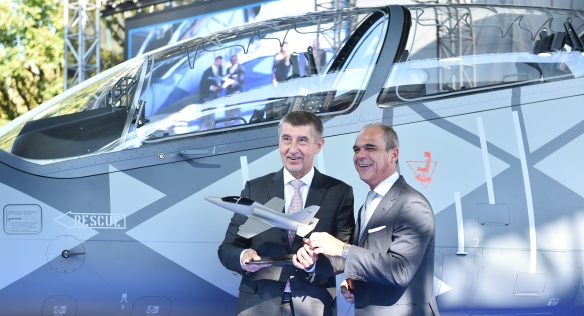 Představení nového letounu L-39NG, AERO Vodochody 12. října 2018.