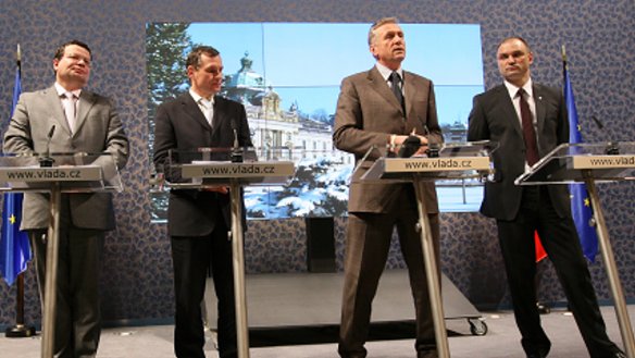 Strakova akademie - Tisková konference po jednání vlády