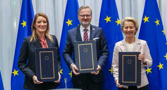 Prime Minister Petr Fiala attended the meeting of the European Council in Brussels, 15 December  2022.