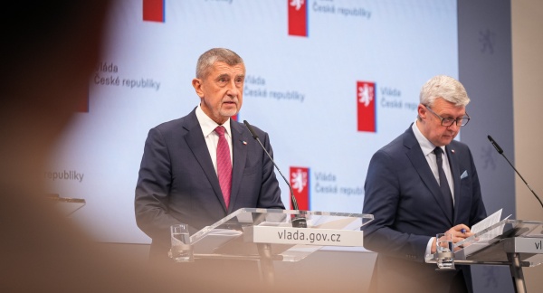 Premiér Andrej Babiš shrnul na tiskové konferenci hlavní cíle programového prohlášení kabinetu a další důležité body schůze vlády, 5. ledna 2026.