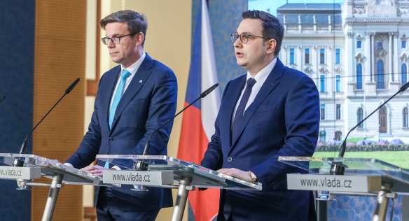 Tisková konference po jednání vlády, 8. února 2023.