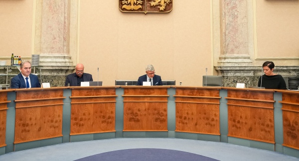 Ve Strakově akademii se pod vedením 1. vicepremiéra a ministra průmyslu a obchodu Karla Havlíčka uskutečnilo pravidelné zasedání RVVI, 27. února 2026.