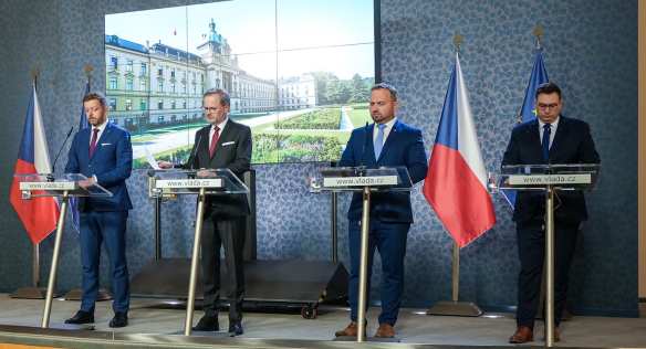 Tisková konference po jednání vlády, 28. června 2023.