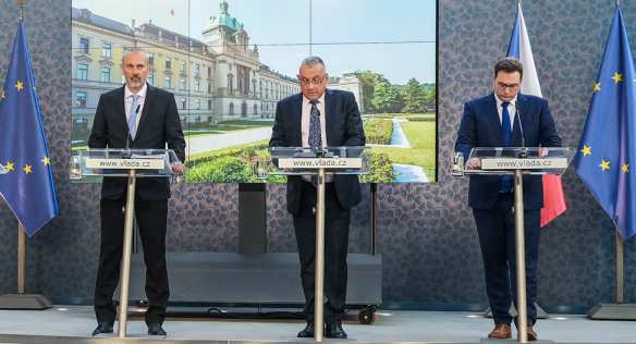 Tisková konference po jednání vlády, 26. července 2023.