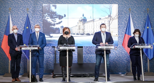 Press conference after the government meeting, 8 February 2021.
